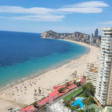 Appartamento Nuevo Apto Balcon De Poniente 1 A Linea Playa Torre 2 Luxe Sm Con Aire, Piscina,Jar Vistas Espectaculares Al Mar De Benidorm Esterno foto