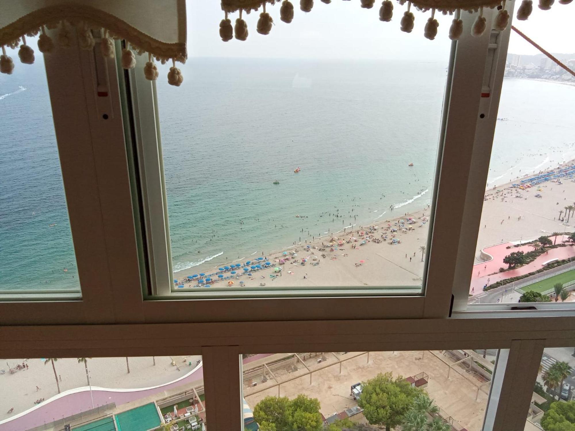 Appartamento Nuevo Apto Balcon De Poniente 1 A Linea Playa Torre 2 Luxe Sm Con Aire, Piscina,Jar Vistas Espectaculares Al Mar De Benidorm Esterno foto