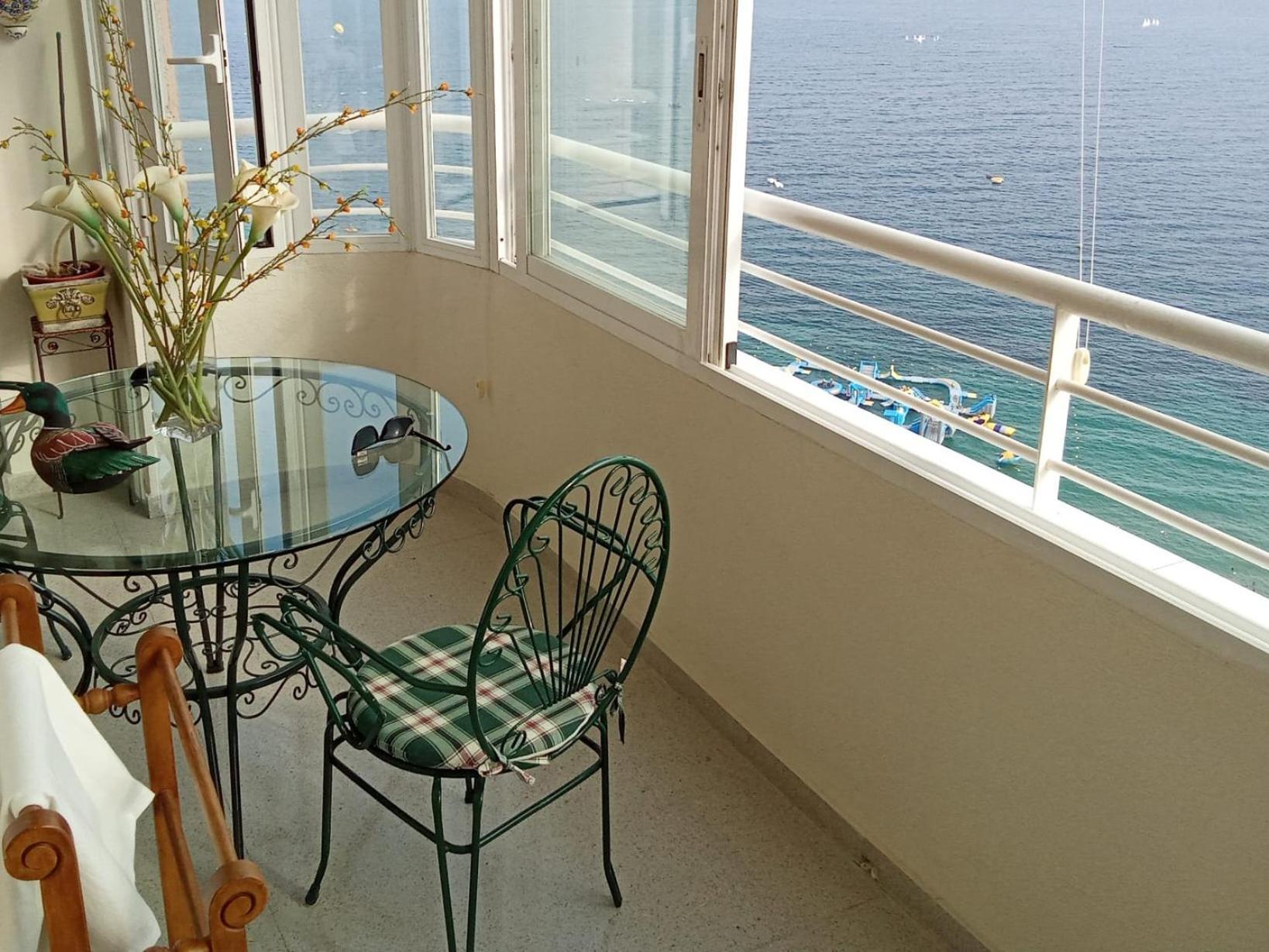 Appartamento Nuevo Apto Balcon De Poniente 1 A Linea Playa Torre 2 Luxe Sm Con Aire, Piscina,Jar Vistas Espectaculares Al Mar De Benidorm Esterno foto